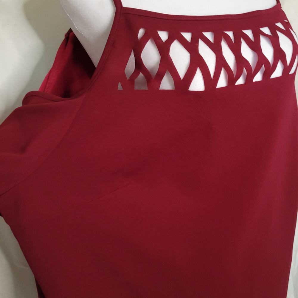 Shein Curve Red Open Shoulder Top - Size 3xl - image 7